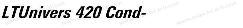 LTUnivers 420 Cond字体转换